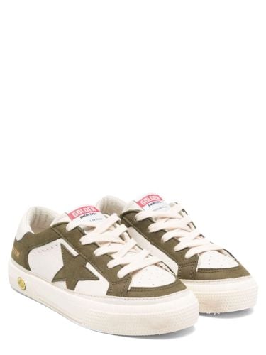 May leather and nubuck upper leather star and heel - golden goose - Modalova