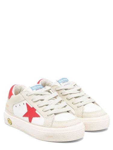 May leather and nubuck upper leather star and heel - golden goose - Modalova