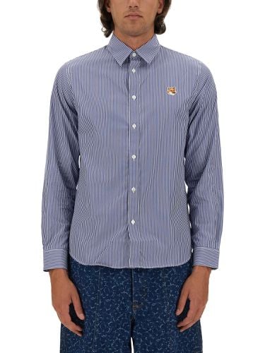 Maison kitsuné fox patch shirt - maison kitsuné - Modalova