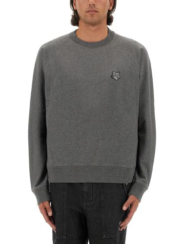 Sweatshirt with fox head patch - maison kitsuné - Modalova