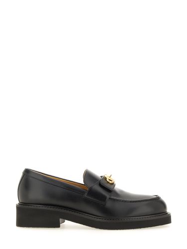 Mm calfskin "vlogo locker" loafer - valentino garavani - Modalova