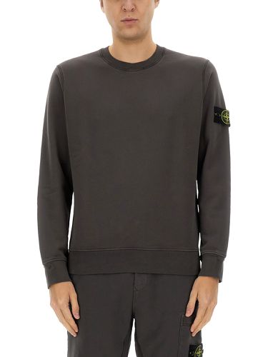 Stone island sweatshirt with logo - stone island - Modalova