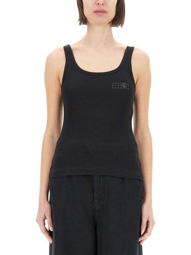 Tank top with logo - mm6 maison margiela - Modalova