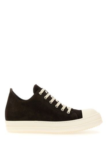 Rick owens low leather sneaker - rick owens - Modalova