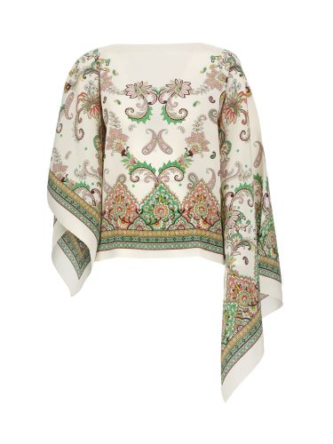 Etro asymmetrical poncho - etro - Modalova