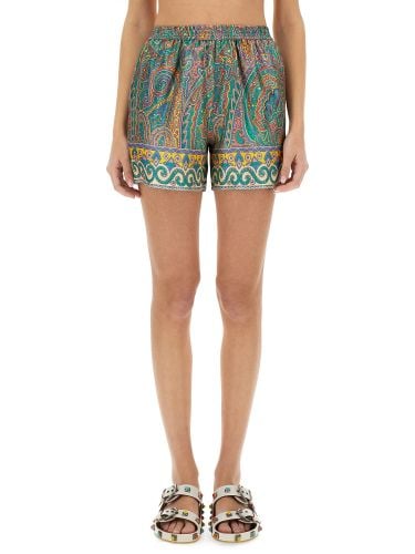 Etro silk shorts - etro - Modalova