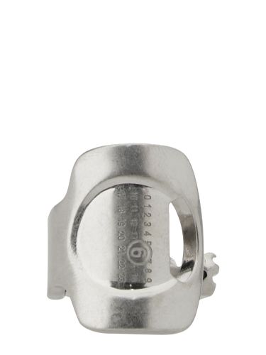 Mm6 maison margiela logo ring - mm6 maison margiela - Modalova