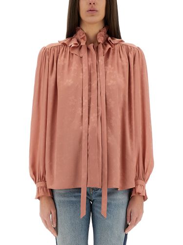 Chloe' fluid silk jacquard blouse - chloe' - Modalova