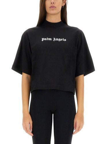 Palm angels t-shirt with logo - palm angels - Modalova