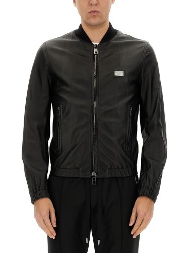 Dolce & gabbana leather jacket - dolce & gabbana - Modalova