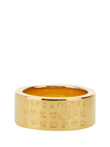 Mm6 maison margiela logo ring - mm6 maison margiela - Modalova