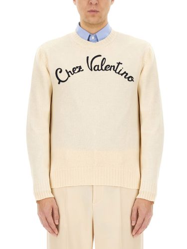 Chez " embroidered sweater - valentino - Modalova