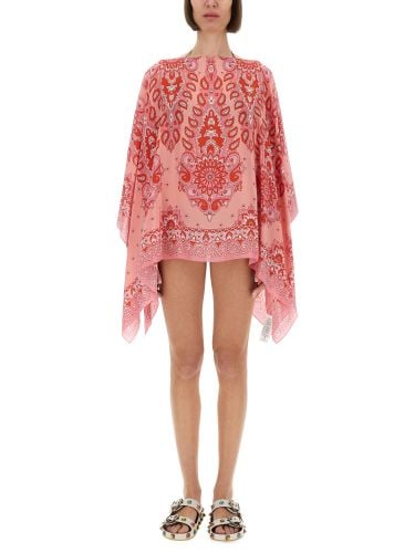 Etro silk poncho - etro - Modalova