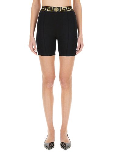 Bermuda shorts with greek border - versace - Modalova