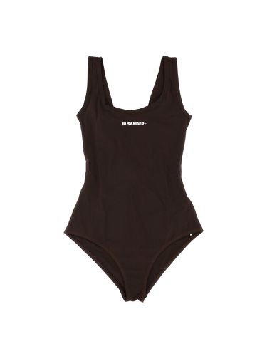 One piece swimsuit with logo - jil sander - Modalova