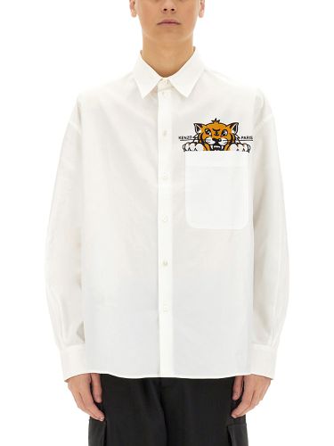 Kenzo "happy tiger" casual shirt - kenzo - Modalova