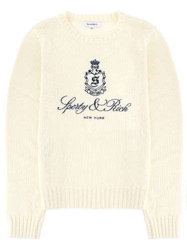 Sporty & rich jersey with logo - sporty & rich - Modalova