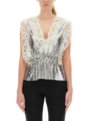 Rabanne lace and sequin top - rabanne - Modalova