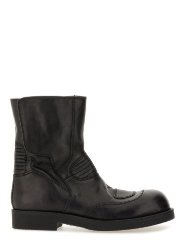 Leather biker boot - mm6 maison margiela - Modalova