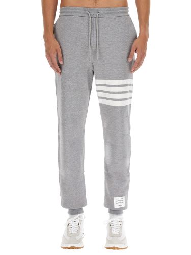 Classic cotton fleece pants - thom browne - Modalova