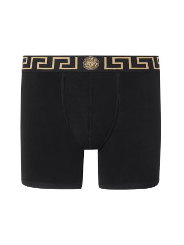 Versace boxer shorts with greek - versace - Modalova