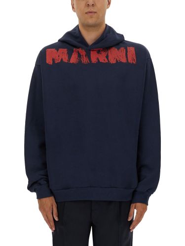 Sweatshirt with maxi logo print - marni - Modalova