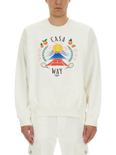 Sweatshirt with "home way mountain" embroidery - casablanca - Modalova