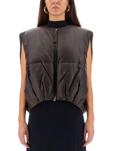 Alysi leather "puffer" vest - alysi - Modalova