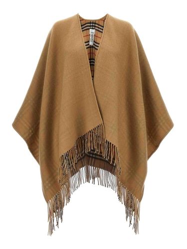 Burberry reversible check wool cape - burberry - Modalova