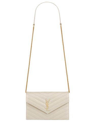 Pochette "envelope" con catena cassandre - saint laurent - Modalova