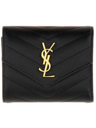 Portafoglio "cassandre" matelassé multi-fold - saint laurent - Modalova