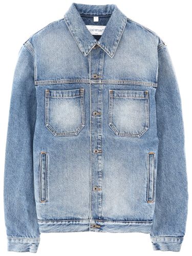 Off-white denim jacket with print - off-white - Modalova
