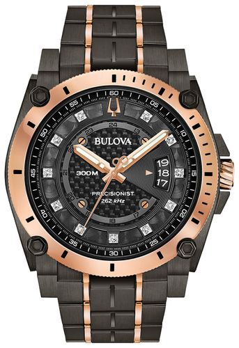 D149 Precisionist Diamon 46mm Rose Gold & Watch - Bulova - Modalova