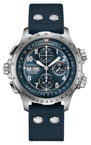 H77906940 Khaki Aviation X-Wind Day-Date Automatic Watch - Hamilton - Modalova