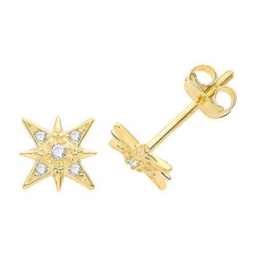 ES1663 Cubic Zirconia Star Jewellery - James Moore TH - Modalova