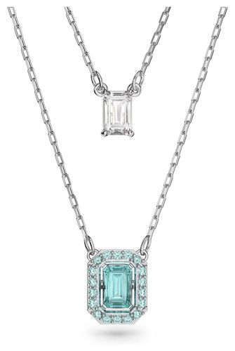 Millenia Layered Necklace Rhodium Plated Jewellery - Swarovski - Modalova