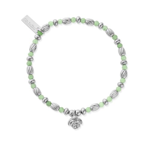 SBASTO3408 In Bloom ROSEBUD Aventurine Bracelet - 925 Jewellery - ChloBo - Modalova