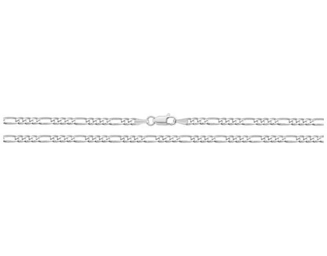 G1144/24 Silver 24" Light Figaro Chain Jewellery - James Moore TH - Modalova