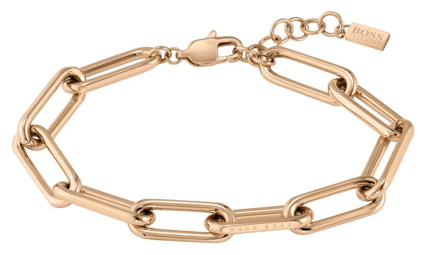 BOSS 1580198 Tessa Carnation Gold IP Link Bracelet Jewellery - BOSS Jewellery - Modalova