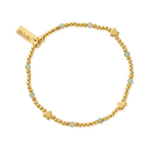 GBAHEART In Bloom NEW LOVE Aventurine Bracelet - Gold Jewellery - ChloBo - Modalova