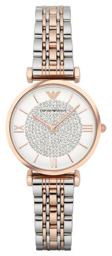 AR1926 Women's | Crystal Dial | Two Tone Watch - Emporio Armani - Modalova