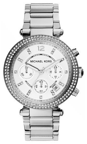 MK5353 Women's Parker Crystal Set Chronograph Watch - Michael Kors - Modalova