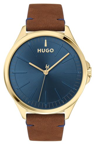 SMASH | Dial | Leather Strap Watch - HUGO - Modalova