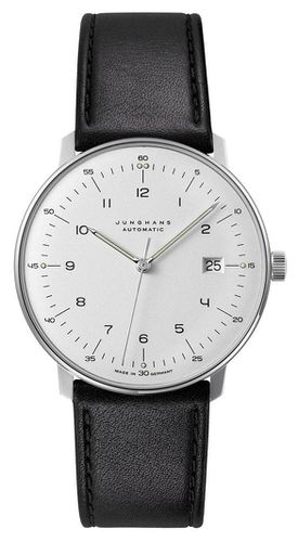 Max Bill Automatic Date Sapphire Glass Watch - Junghans - Modalova