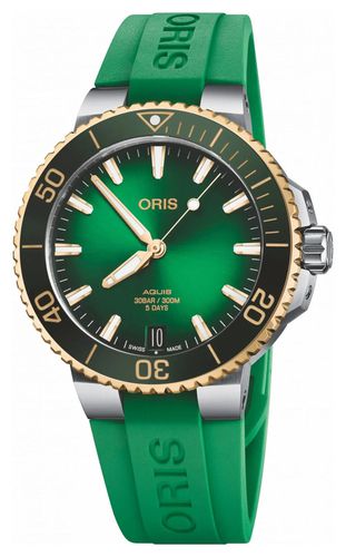 FC Aquis Date Bi-Colour Watch - ORIS - Modalova