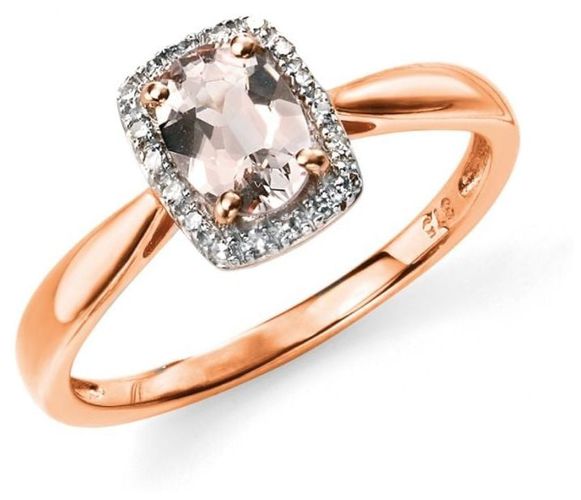 GR517P 52 Morganite Ring Jewellery - Elements Gold - Modalova