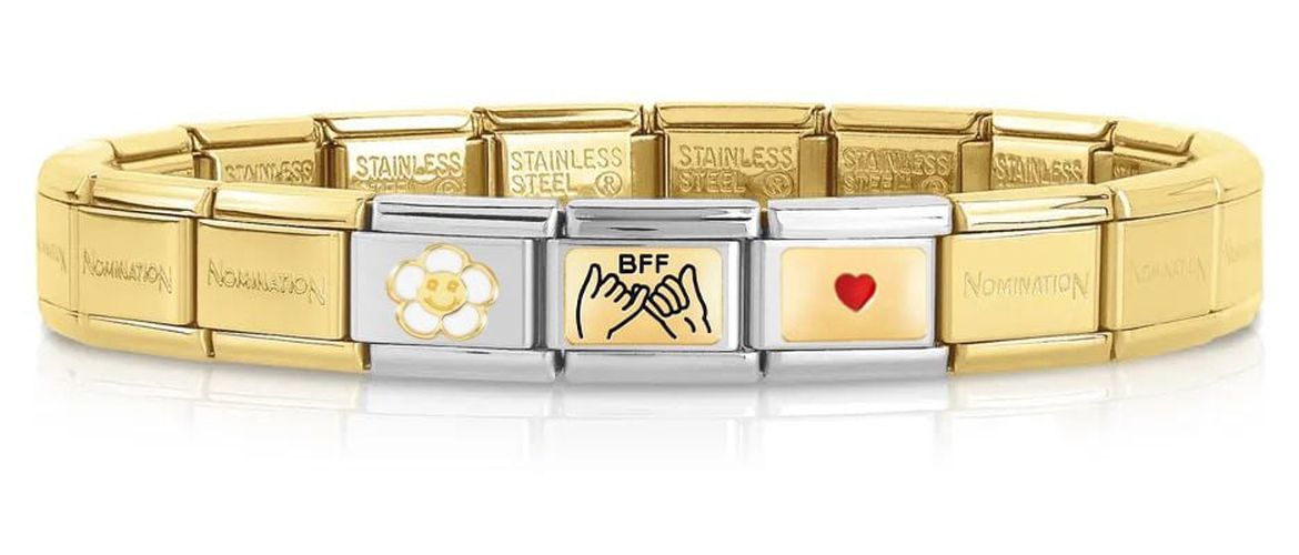 BFF-NOM Composable BEST FRIENDS Gold Bracelet (3 Jewellery - Nomination - Modalova