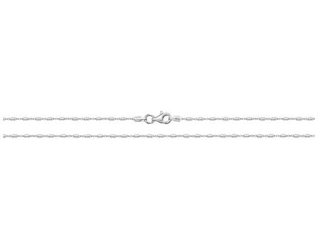 G1300/20 Silver Diamond Cut Tube Chain 20 Jewellery - James Moore TH - Modalova