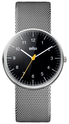 BN0021BKSLMHG Unisex Steel Mesh Bracelet Watch - Braun - Modalova