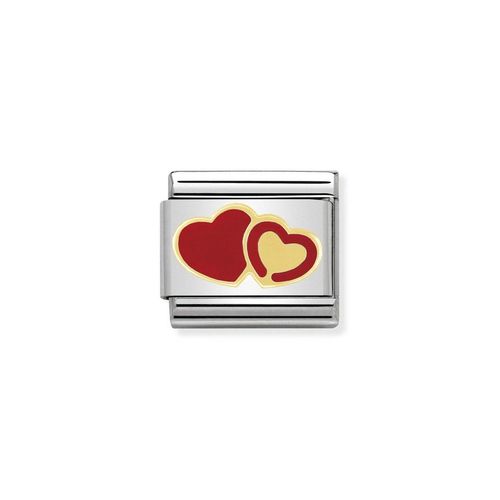 CLASSIC Gold Love Double Hearts Series Jewellery - Nomination - Modalova